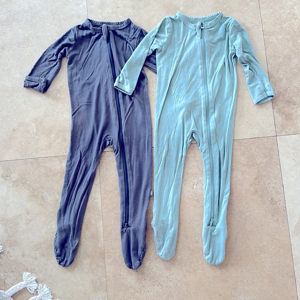 Kyte Baby Footie Bamboo Pajamas 6-12 mos BUNDLE